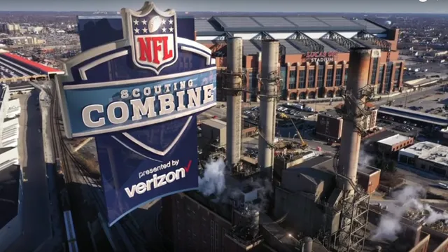 Aerial frame from the 2019 NFL Scouting Combine video