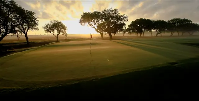 Aerial view of the Country Club of Charleston golf course