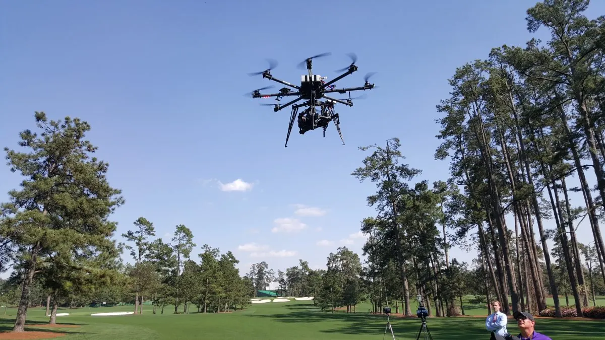 Kaze Aerial drone operation on location